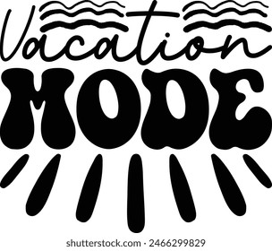 Vacation mode Summer vacation design