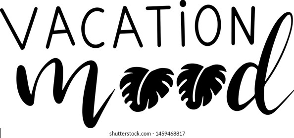 Vacation mood decoration for T-shirt