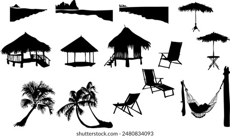 Vacation on the Beach silhouettes