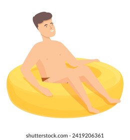Vacation outdoors icon cartoon vector. Canoe ball lake. Activity athlete