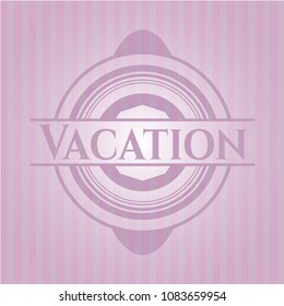  Vacation pink emblem