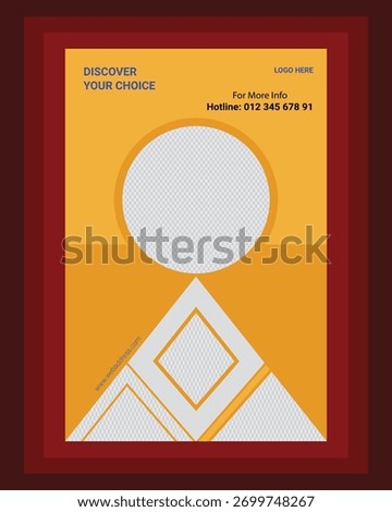 Vacation Poster Design Template for Discover the World