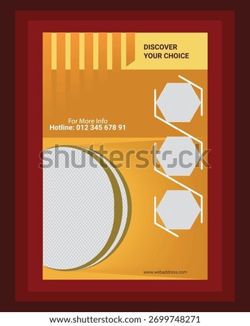 Vacation Poster Design Template for Discover the World