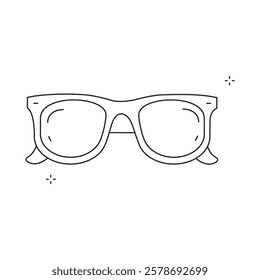 Vacation Ready Sunglasses Vector Icon Design