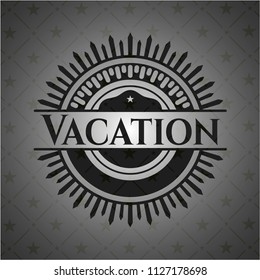 Vacation realistic black emblem
