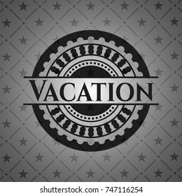 Vacation realistic black emblem