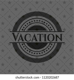 Vacation realistic dark emblem