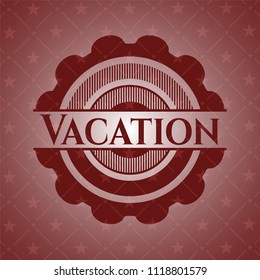 Vacation red emblem