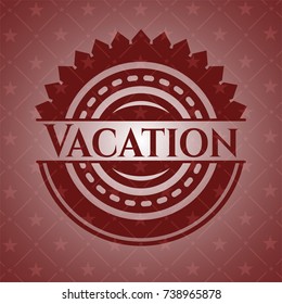 Vacation red emblem