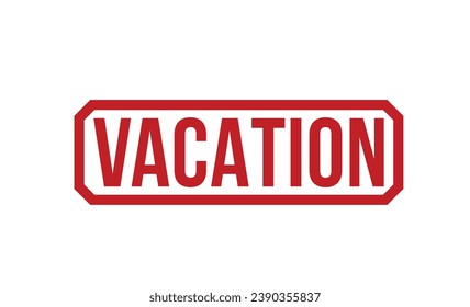Vacation Red Rubber Stamp Vektordesign.