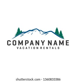 Vacation rental logo design, outdoor logo