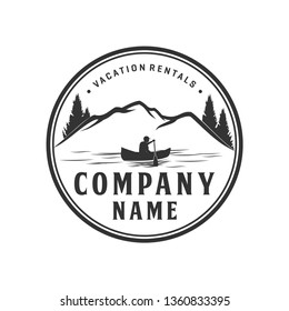 Vacation rental logo design, outdoor logo