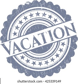Vacation rubber seal with grunge texture