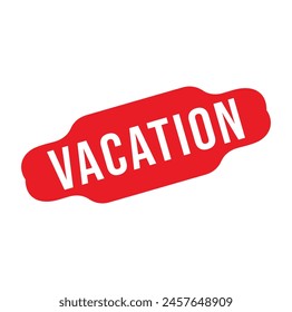vacation Rubber stamp design. VECTOR ILLUSTRATION.