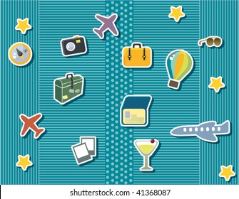 vacation scrapbook items