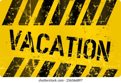 vacation sign,vector illustration
