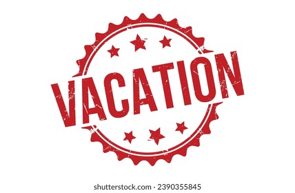 Traumstempel aus rotem Kautschuk auf weißem Hintergrund. Urlaubstempelzeichen. Urlaubstempel.