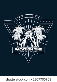 Vacation time summer holidays t shirt design 