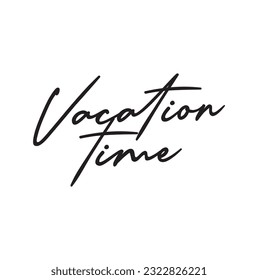 Ilustración del logotipo de la tipografía por tiempo de vacaciones