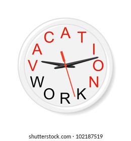 Vacation time. Vector illustration