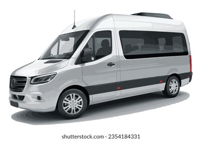 vacation tourism tour route modern isolated 3d white background modern van car art design template vector luxury vip first class travel 