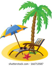 Vacation and travel background, vector illustration for your design 