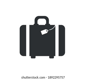 Vacation Travel Vacation concept equipment. Luggage line icon on a white background
