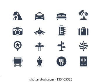 Vacation and travel icons