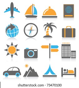 Vacation and travel icons