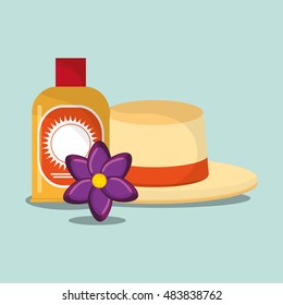 vacation travel icons image