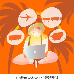 vacation travel. Online booking. Purchase tickets through the Internet, tours, accommodation. Online reservation