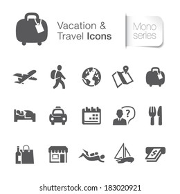 Vacation & travel related icons.