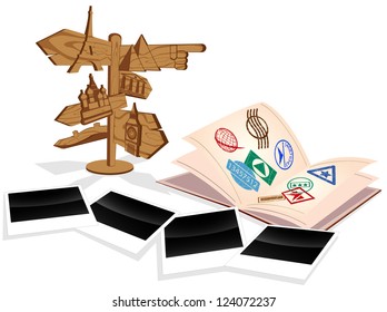 vacation and travel. vector illustration