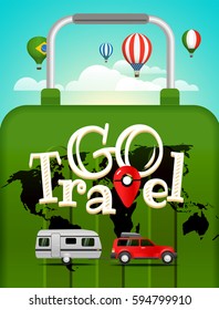 Vacation travelling concept