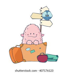 Vacation travelling concept. vector illustration