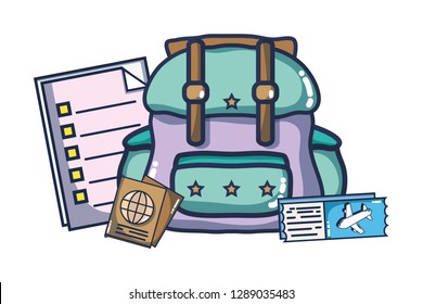 vacation trip cartoon