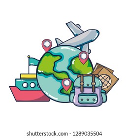 vacation trip cartoon
