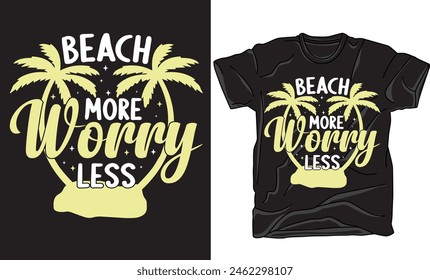 Vacation T-shirt Design. This design is ideal for prints, t-shirt, mug, poster, and many other tasks. 