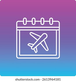 Vacation vector icon. Can be used for printing, mobile and web applications.