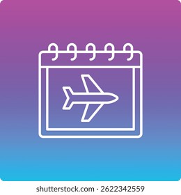 Ícone do vetor de férias. Pode ser usado para impressão, aplicativos móveis e da Web.