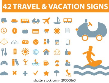 vacation vector icons