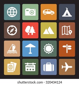 Vacation vector icons