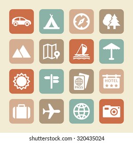 Vacation vector icons