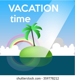 Vacation - vector illustration