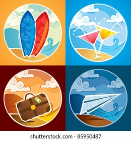 Vacation vector pack