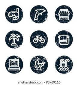 Web-Icons für Ferien, Kreisknöpfe