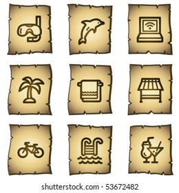 Web-Icons für Ferien, Papyrus-Serie