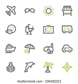 Web-Icons-Set für Ferien