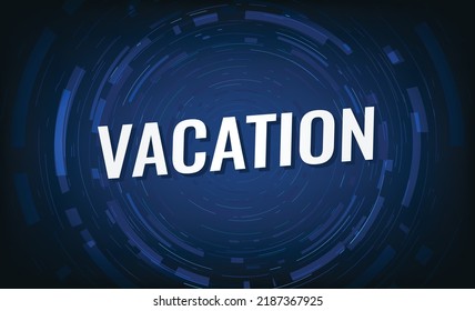 Vacation word concept vector illustration lines modern futuristic 3d style for landing page template ui web mobile app poster banner flyer background gift card coupon label wallpaper