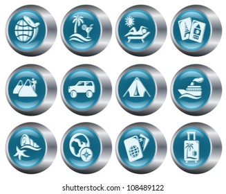 Vacations button set